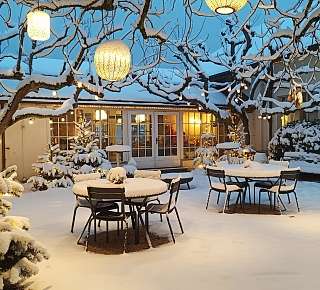 Innenhof Winter
