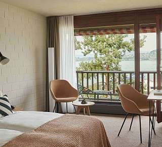 Hotel Bad Murtensee chambre vue sur le lac